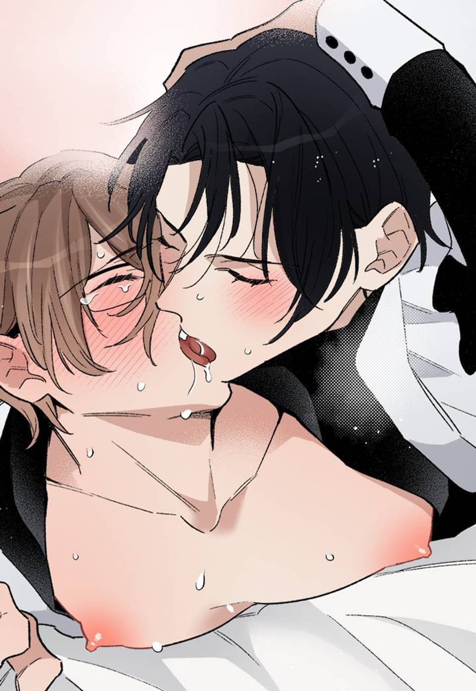 [블러] 자는 척하는 사장님의 함몰 유두를 귀여워해보았습니다 [웹툰판] 15화 (완결)