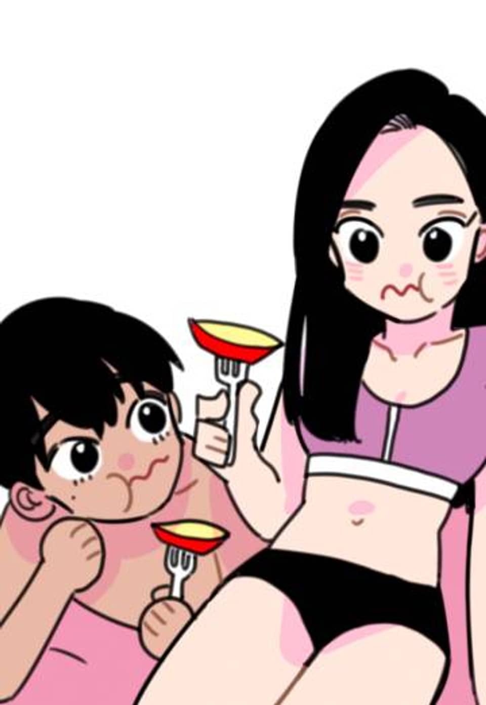 밥보다 남친 17화 꿀꿀